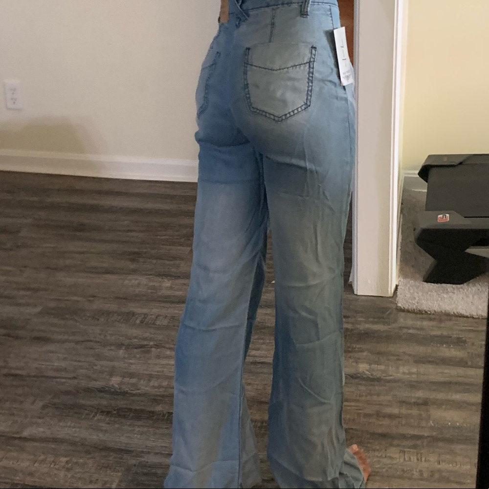never worn some days lovin super soft flare pants!